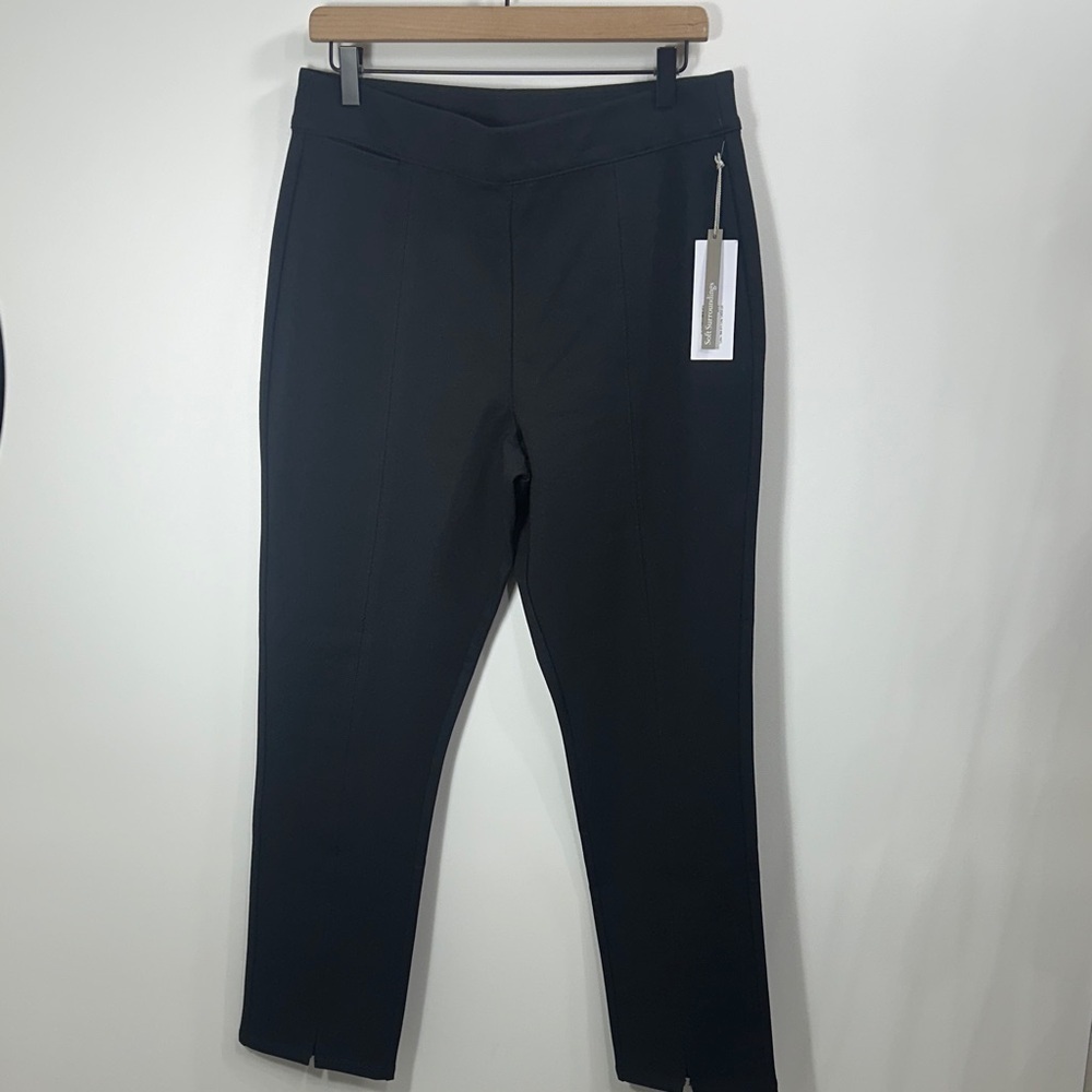 Soft Surrounding Soft Essential Ponte Slim ankle pants size medium. Black. NWT.